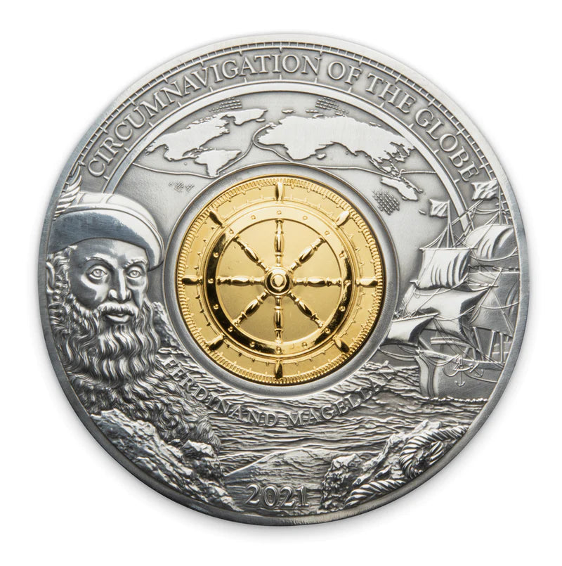 Circumnavigation of the World: Ferdinand Magellan - 3 oz. Pure Silver Coin (2021)