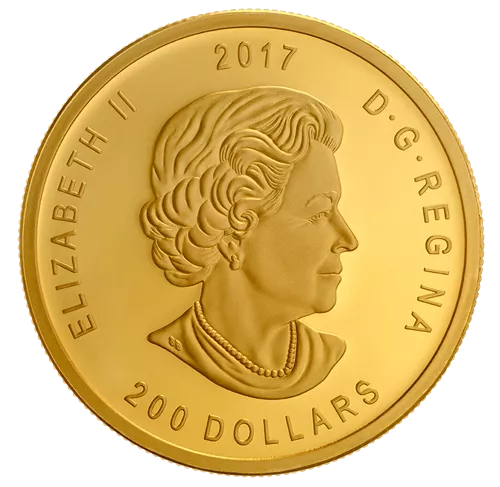 1 oz Gold Coin - 2017 Elk - Mintage: 400 - .99999 Au - Royal Canadian Mint