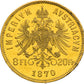 8 Florin/20 Franc Gold Coin - Franz Joseph I - Austria - Random Year - .900 Au