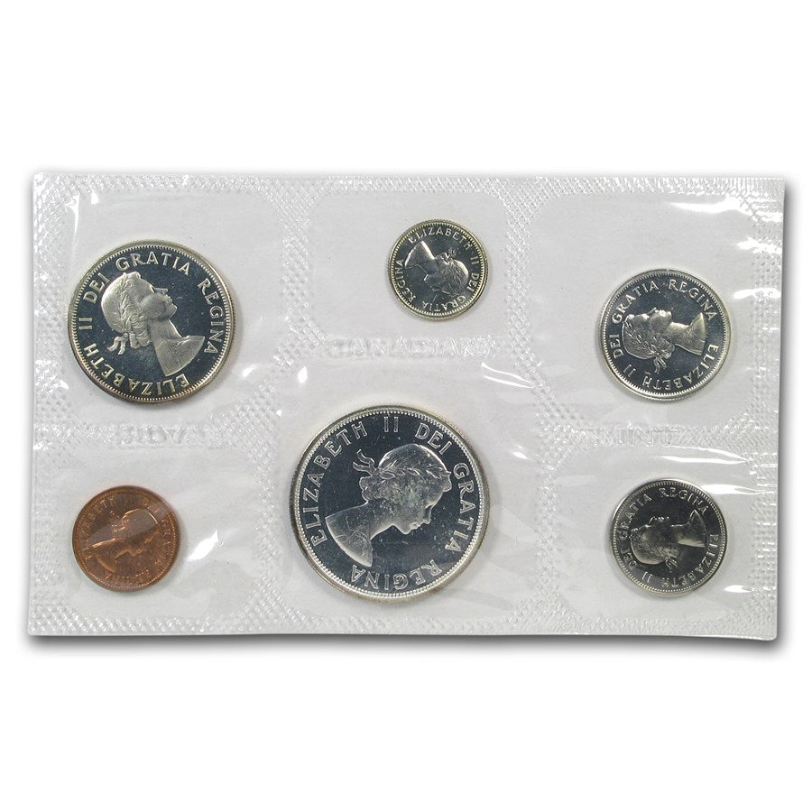 Canada 80% Silver Coin Mint Set - $1.91 Face Value CAD - 0.800 Ag - Random Year
