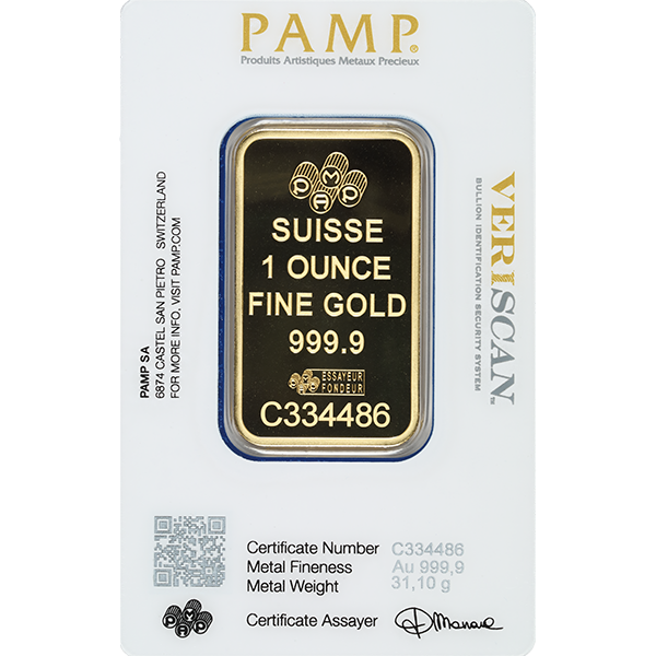 Buy 1 Oz Gold Bar PAMP Suisse Lady Fortuna Series Reverse Buy 1 Oz Gold Bar