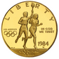$10 Gold Eagle Coin - 1984 Olympics - US Mint .900 AU