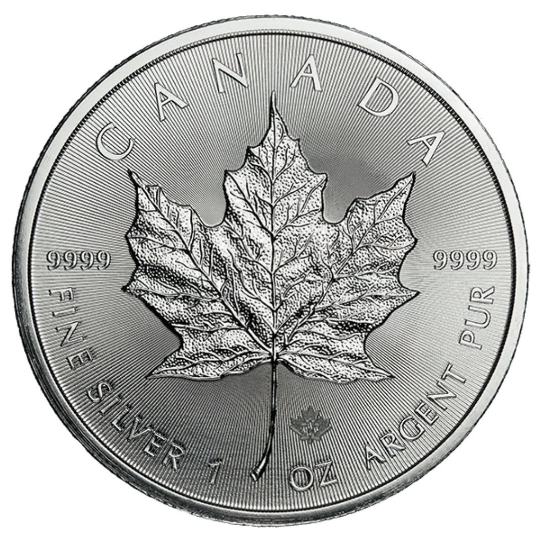 1 oz Silver Maple Leaf Coin - Backdated - Royal Canadian Mint - RCM .9999 Ag