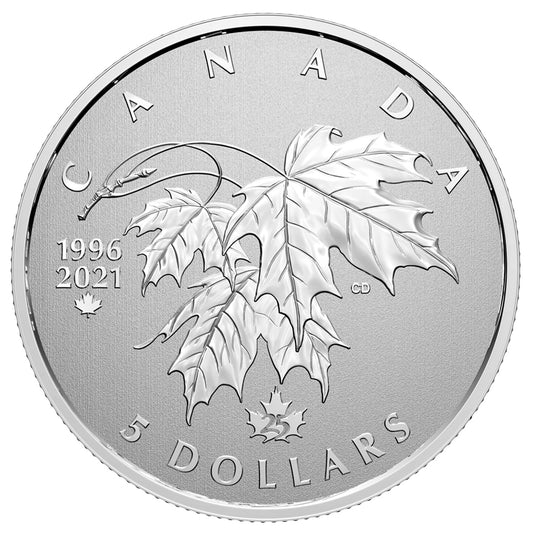 Moments to Hold: 25th Anniversary of Canada's Arboreal Emblem - 1/4 oz. Pure Silver Coin (2021)