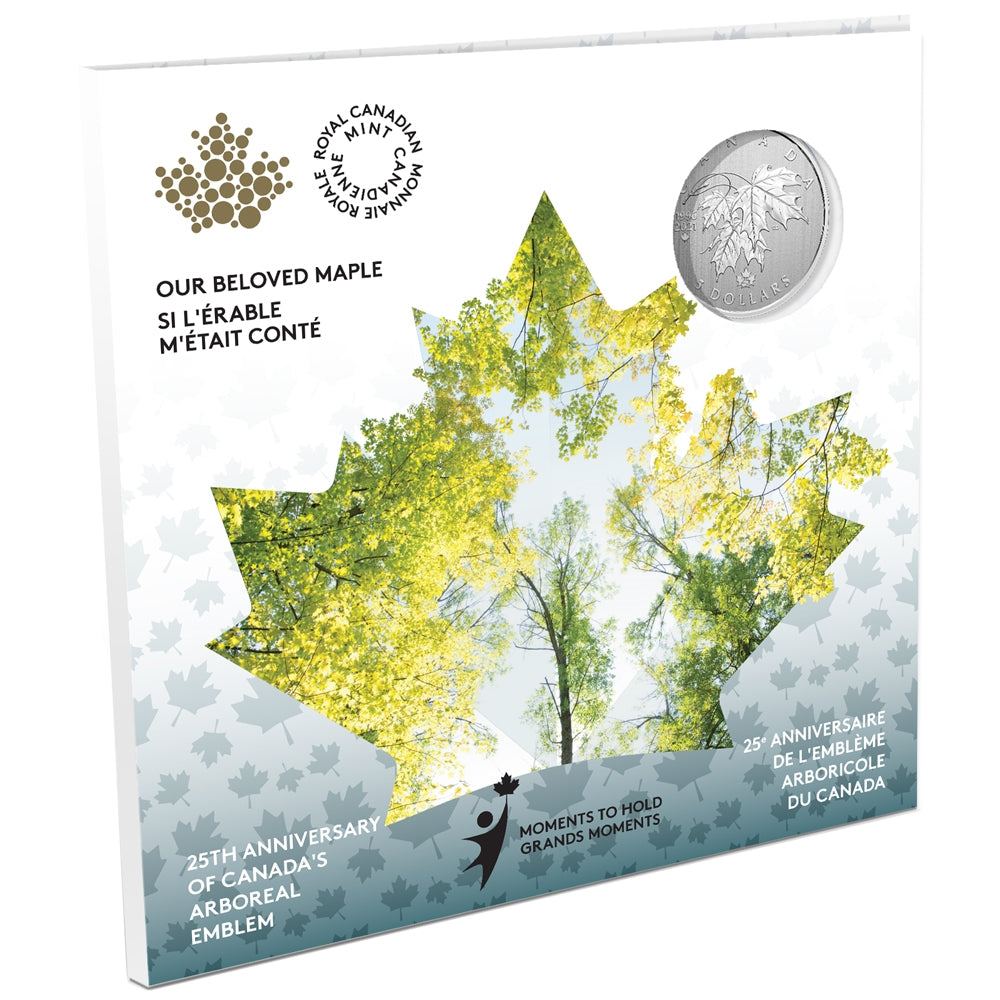 Moments to Hold: 25th Anniversary of Canada's Arboreal Emblem - 1/4 oz. Pure Silver Coin (2021)