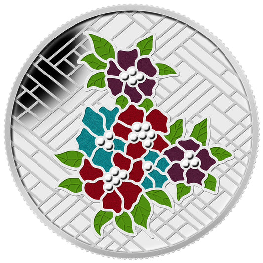 1 oz. Fine Silver Coin - Stained Glass: Craigdarroch Castle - Mintage: 7,500 (2014)