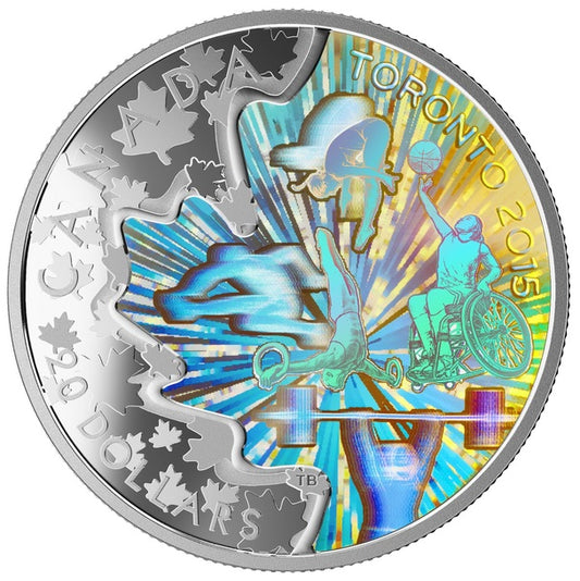 1 oz. Fine Silver Hologram Coin - TORONTO 2015TM Pan Am and Parapan Am Games: In the Spirit of Sport
