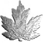 Pure Silver Coloured Coin - The Canadian Maple Leaf (2016)