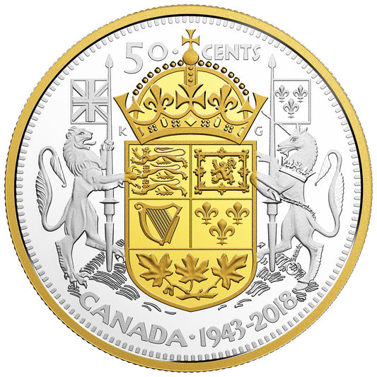 2 oz. Pure Silver 1943 Half-Dollar - Mintage: 4,000 (2018)