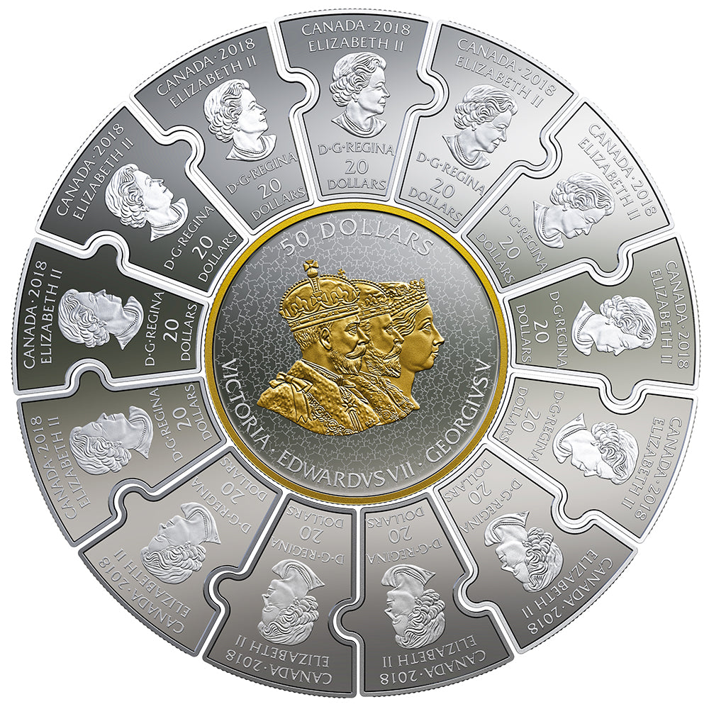 Connecting Canadian History Puzzle Set (1866-1916) - 2019 Canada Pure Silver Coin Set - Royal Canadian Mint