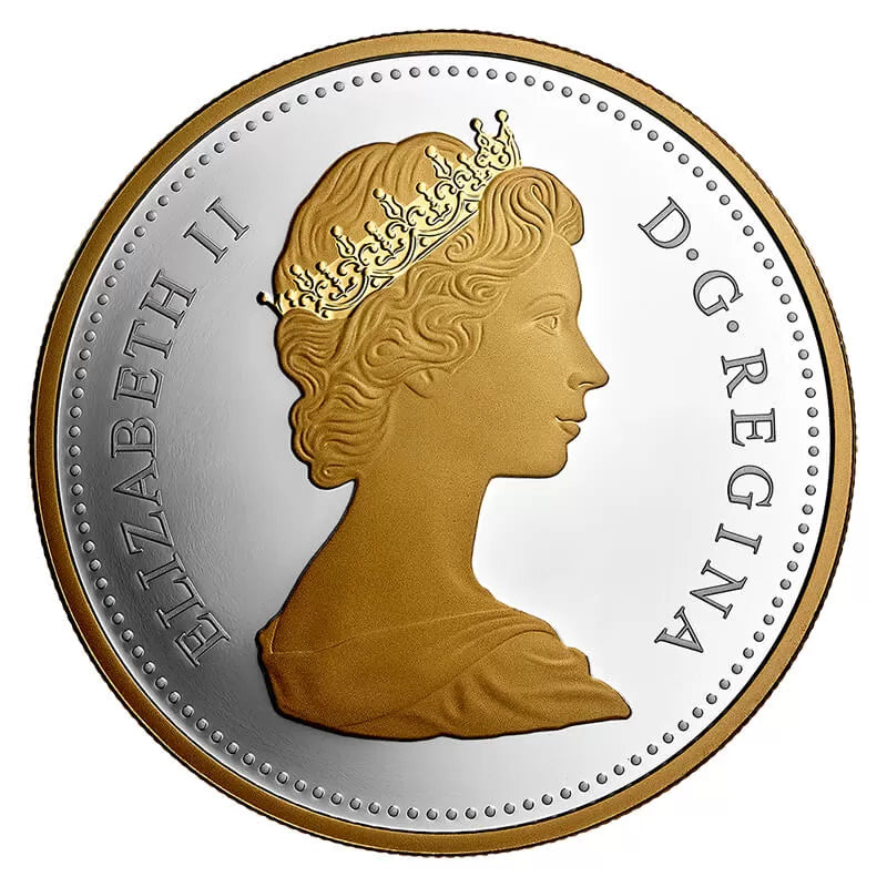Pure Silver 140th Anniversary of the Trans-Canada Railway 2 oz. Gold-Plated Coin (2021)