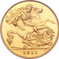 Gold 1/2 Sovereign Coin - Random Year George - .9167 Au - United Kingdom
