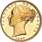 Gold Shield Sovereign Coin - Random Year Victoria - .9167 Au - United Kingdom