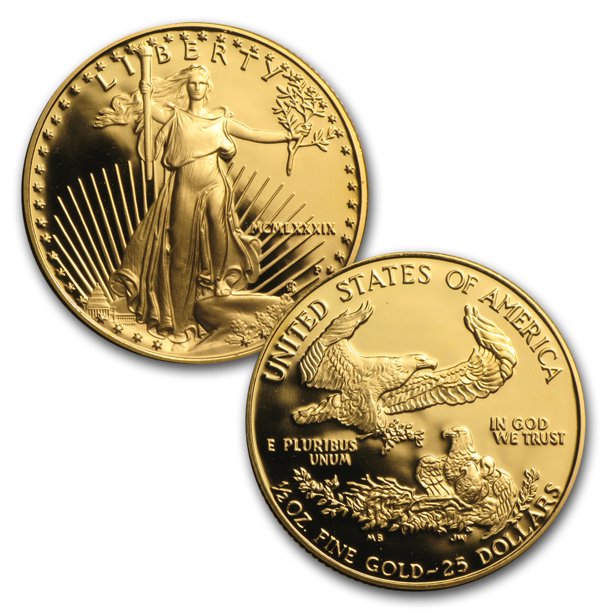 1989 4-Coin Proof American Gold Eagle Coin Set (w/Box & COA)