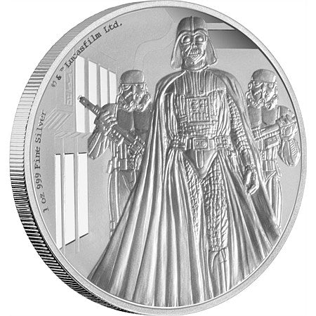 Star Wars Limited Edition: Darth Vader - 1 oz. Fine Silver Coin (2016)