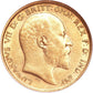 Gold 1/2 Sovereign Coin - Random Year Edwards - .9167 Au - United Kingdom
