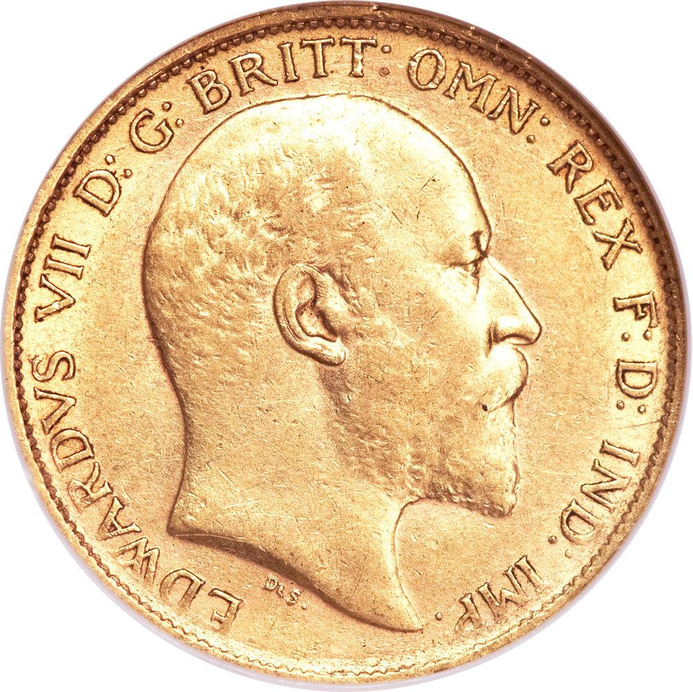 Gold 1/2 Sovereign Coin - Random Year Edwards - .9167 Au - United Kingdom