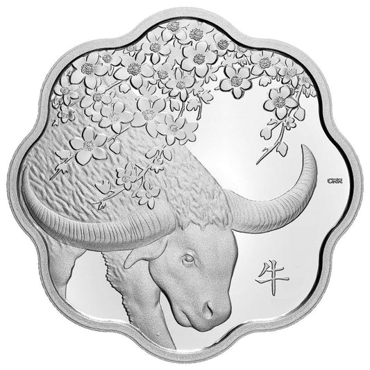 Year of the Ox - Pure Silver Lunar Lotus Coin (2021)