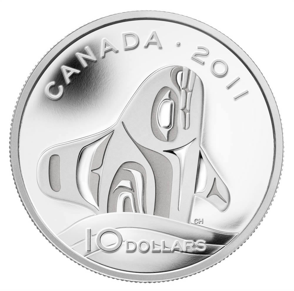 1/2 oz Fine Silver Coin - Orca Whale (2011)