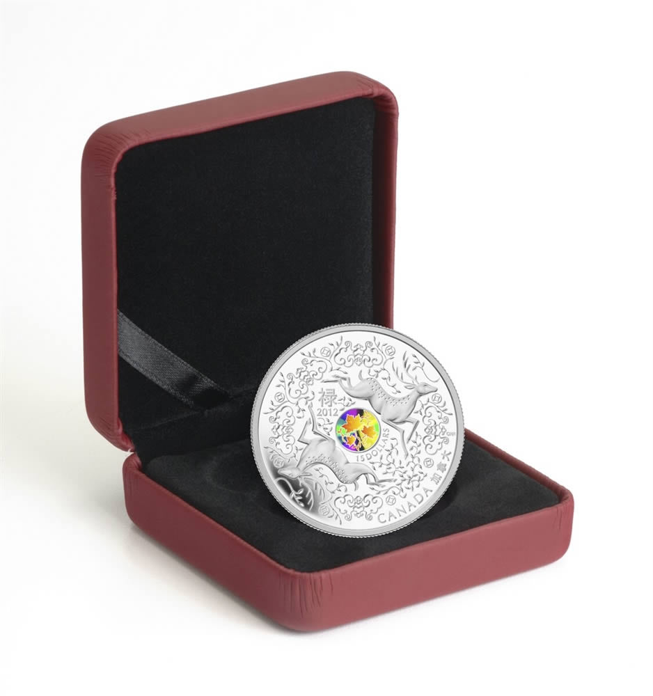 Fine Silver Hologram Coin - Maple of Good Fortune - Mintage: 8888 (2012)