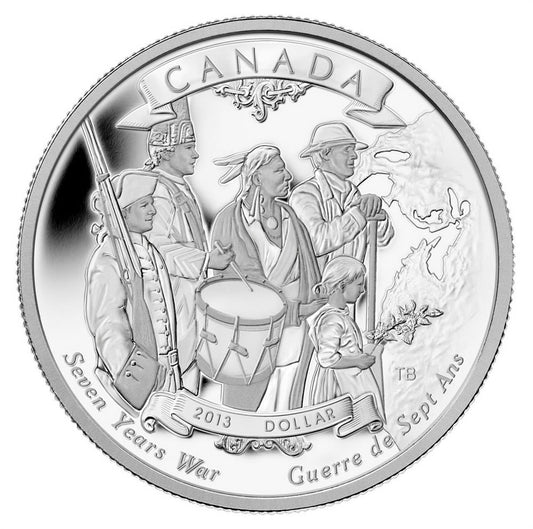 250th Anniversary of the end of the Seven Years War - Limited Edition Proof Silver Silver Dollar (2013)