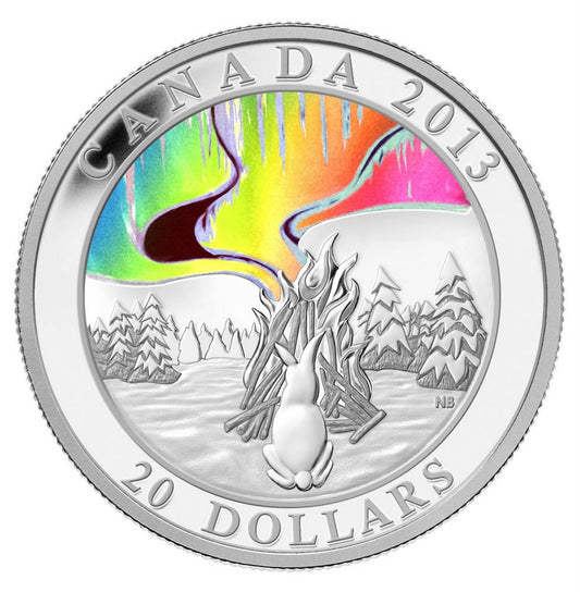 Fine Silver Hologram Coin - A Story of the Northern Lights: The Great Hare - Mintage: 8,500 (2013)