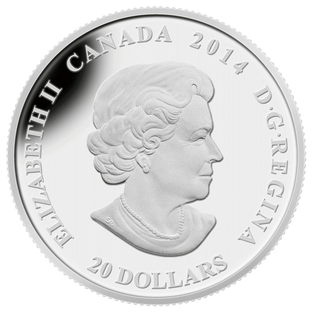 1 oz. Fine Silver Coin - Stained Glass: Casa Loma - Mintage: 7,500 (2014)