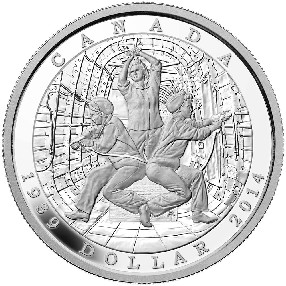 75th Anniversary of the Declaration of the Second World War - Limited Edition Proof Silver Dollar (2014)