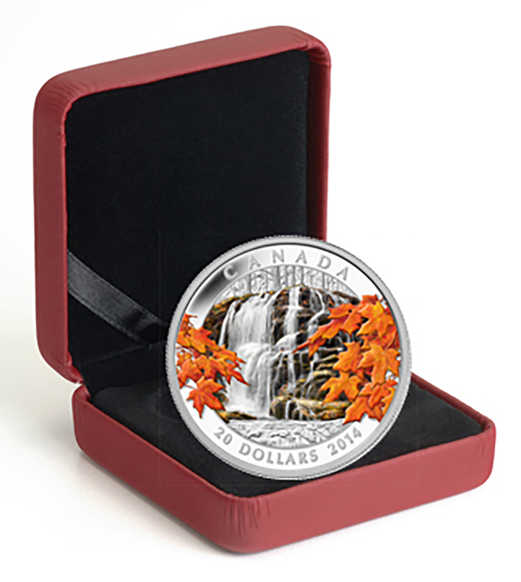 1 oz. Fine Silver Coin - Autumn Falls - Mintage: 7,500 (2014)