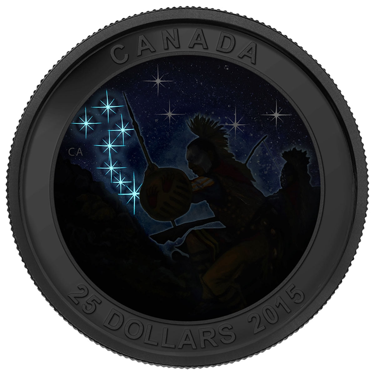 Fine Silver Glow-in-the-Dark Coin – Star Charts: The Wounded Bear – Mintage: 7,500 (2015)