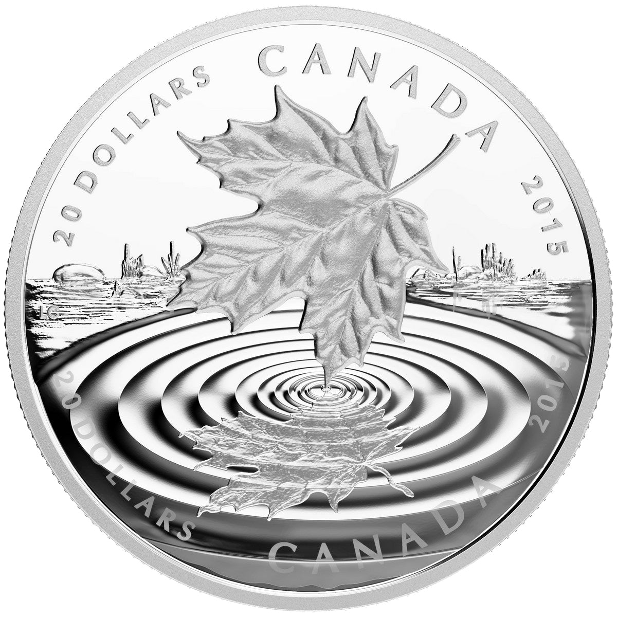 1 oz. Fine Silver Coin - Maple Leaf Reflection - Mintage: 8,500 (2015)