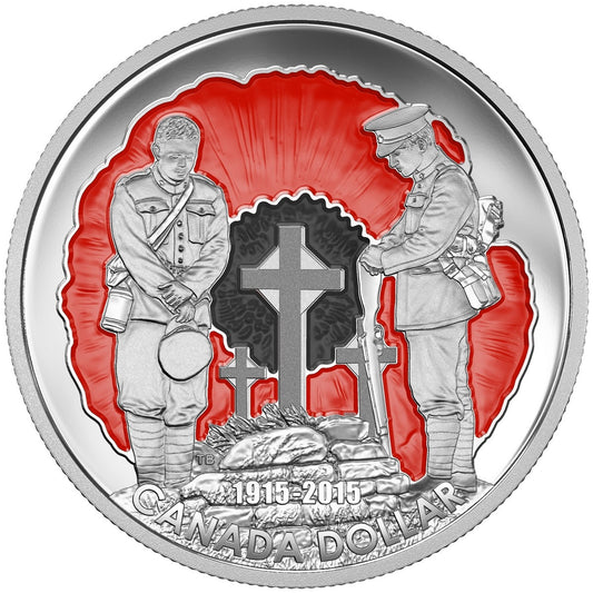 100th Anniversary of In Flanders Fields - Limited Edition Proof Silver Dollar (2015)