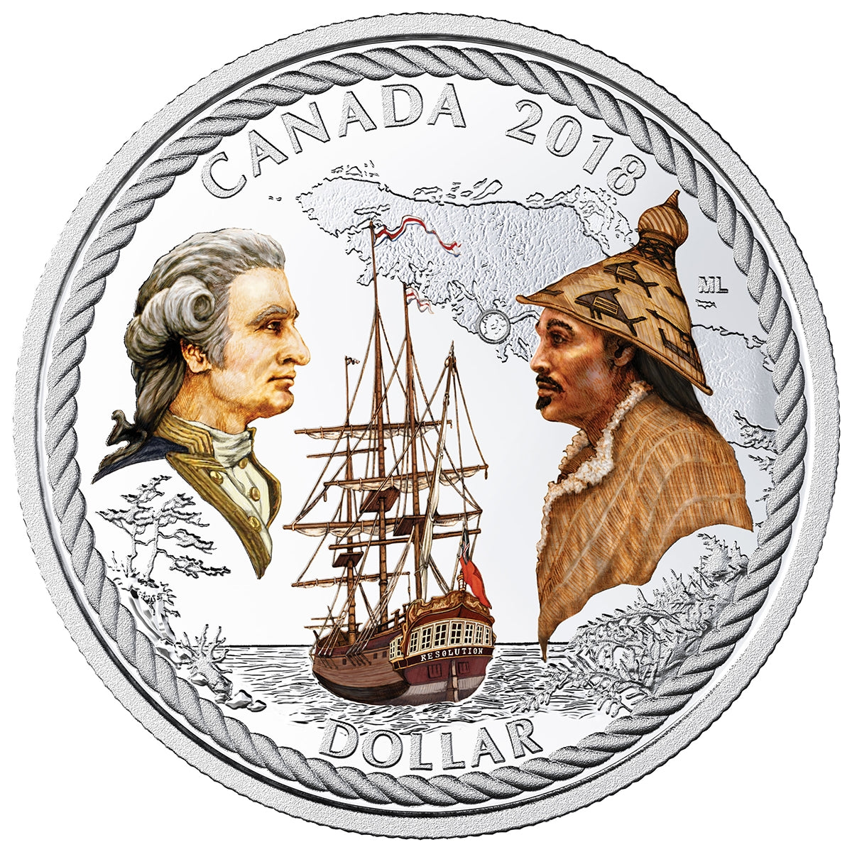 240th Anniversary of Captain Cook at Nootka Sound - Special Edition Silver Dollar Proof Set (2018)