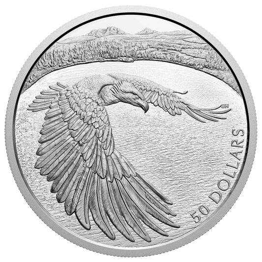 5 oz. Pure Silver Coin – Courageous Bald Eagle – Mintage: 750 (2020)