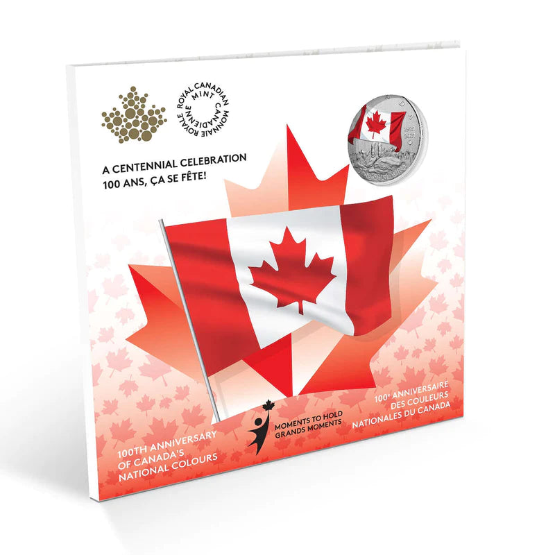 Moments to Hold: 100th Anniversary of Canada’s National Colours - 1/4 oz. Pure Silver Coin (2021)