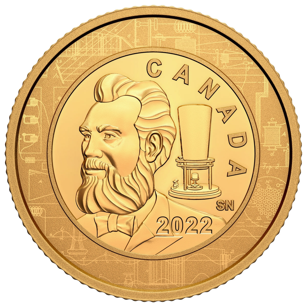 1/4 oz Pure Gold Coin – Alexander Graham Bell: Great Inventor