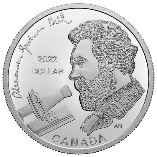 Alexander Graham Bell: Great Inventor - Proof Fine Silver Dollar (2022)