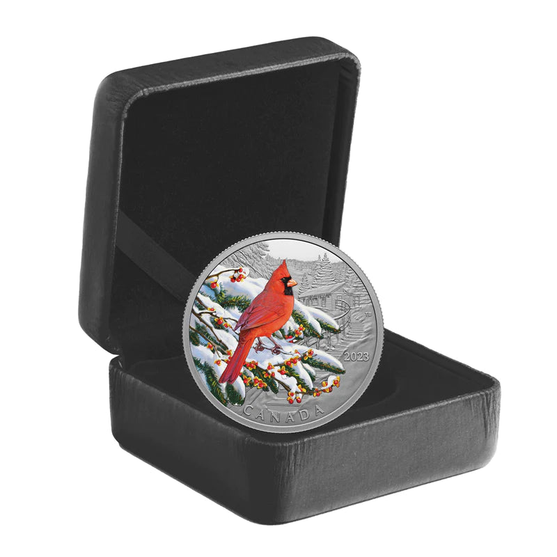 Colourful Birds: Northern Cardinal - 1 oz. Fine Silver Coin (2023)