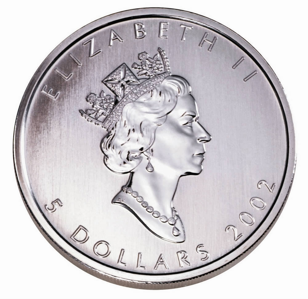 $5 Coloured Maple Leaf: Spring - 1 oz. Pure Silver Coin (2002)