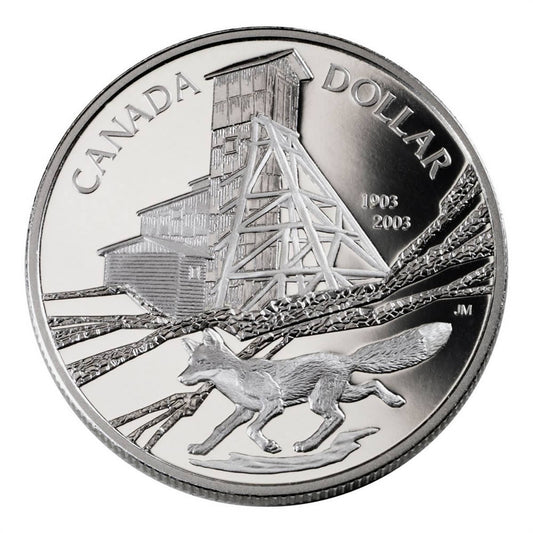 100th Anniversary of the Cobalt Silver Discovery - Proof Fine Silver Dollar (2003)
