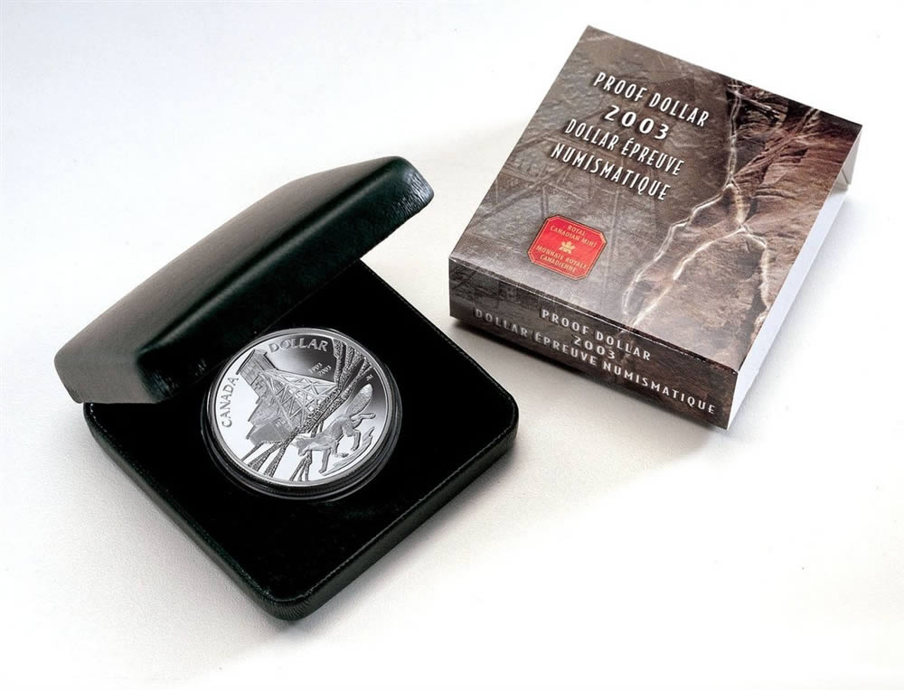 100th Anniversary of the Cobalt Silver Discovery - Proof Fine Silver Dollar (2003)