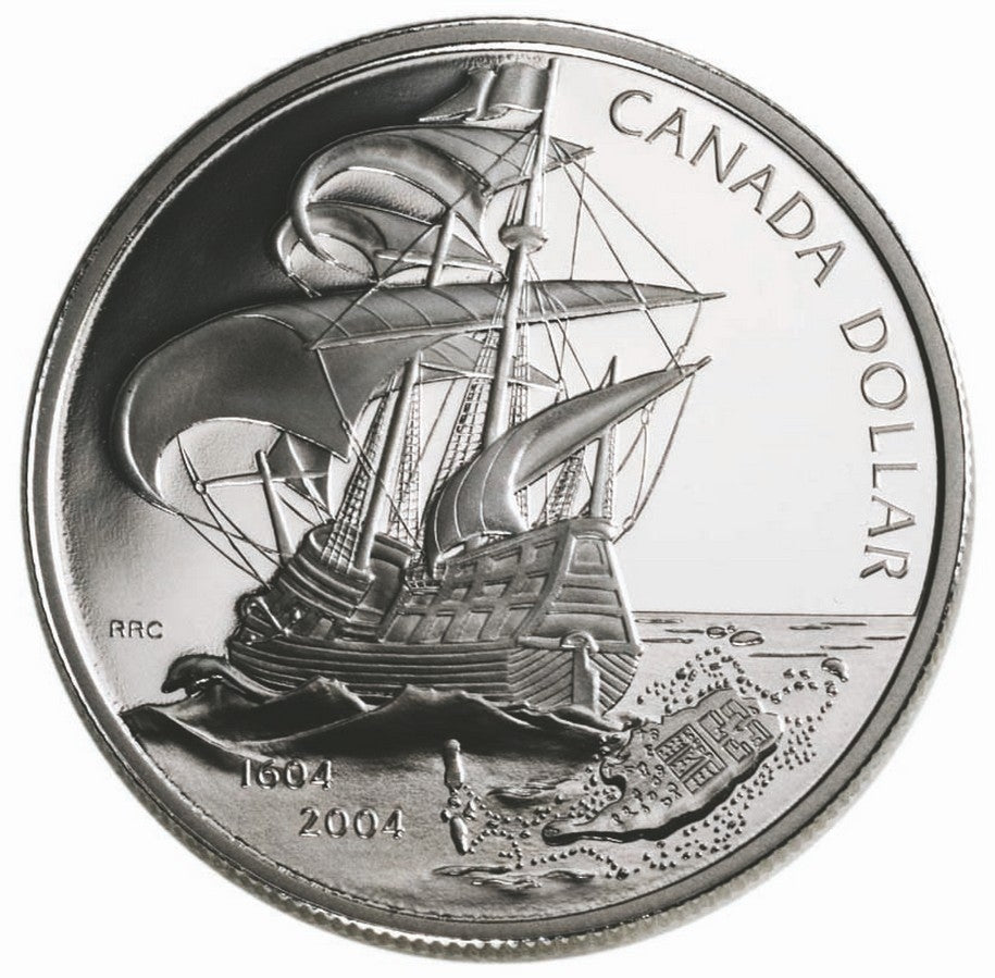 $1 - 400th Anniversary of the First French Settlement in North America (1604 - 2004)