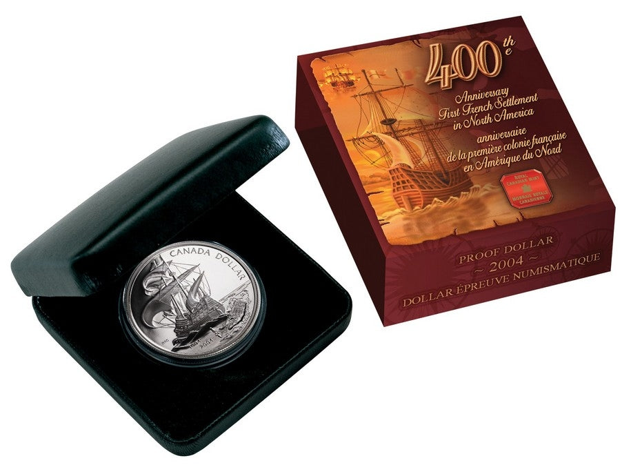 $1 - 400th Anniversary of the First French Settlement in North America (1604 - 2004)