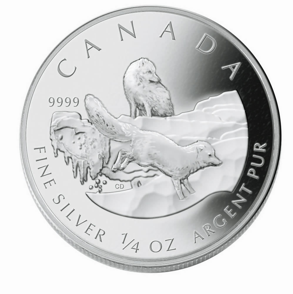 Arctic Fox Silver Fractional Proof Coin Set (2004)