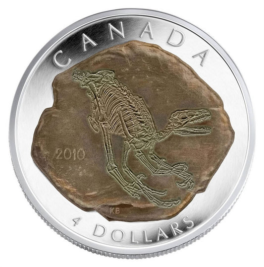 $4 Silver Coin – Dromaeosaurus (2010)