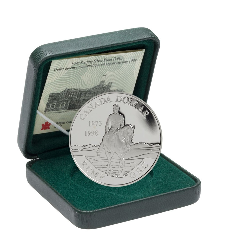 125th Anniversary of the Royal Canadian Mounted Police - Proof Sterling Silver Dollar (1998)