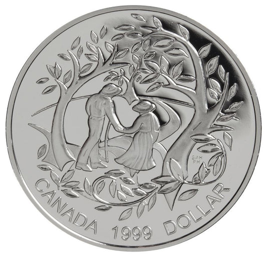 International Year of Older Persons - Limited Edition Sterling Silver Dollar (1999)