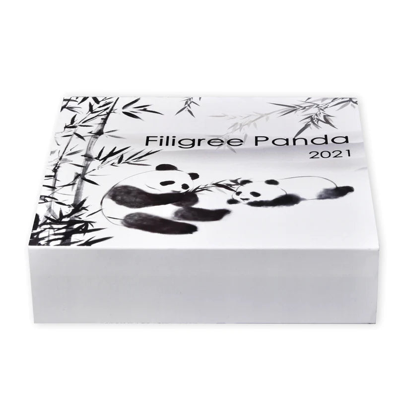 Filigree Panda - 2 oz. Pure Silver Coin (2021)