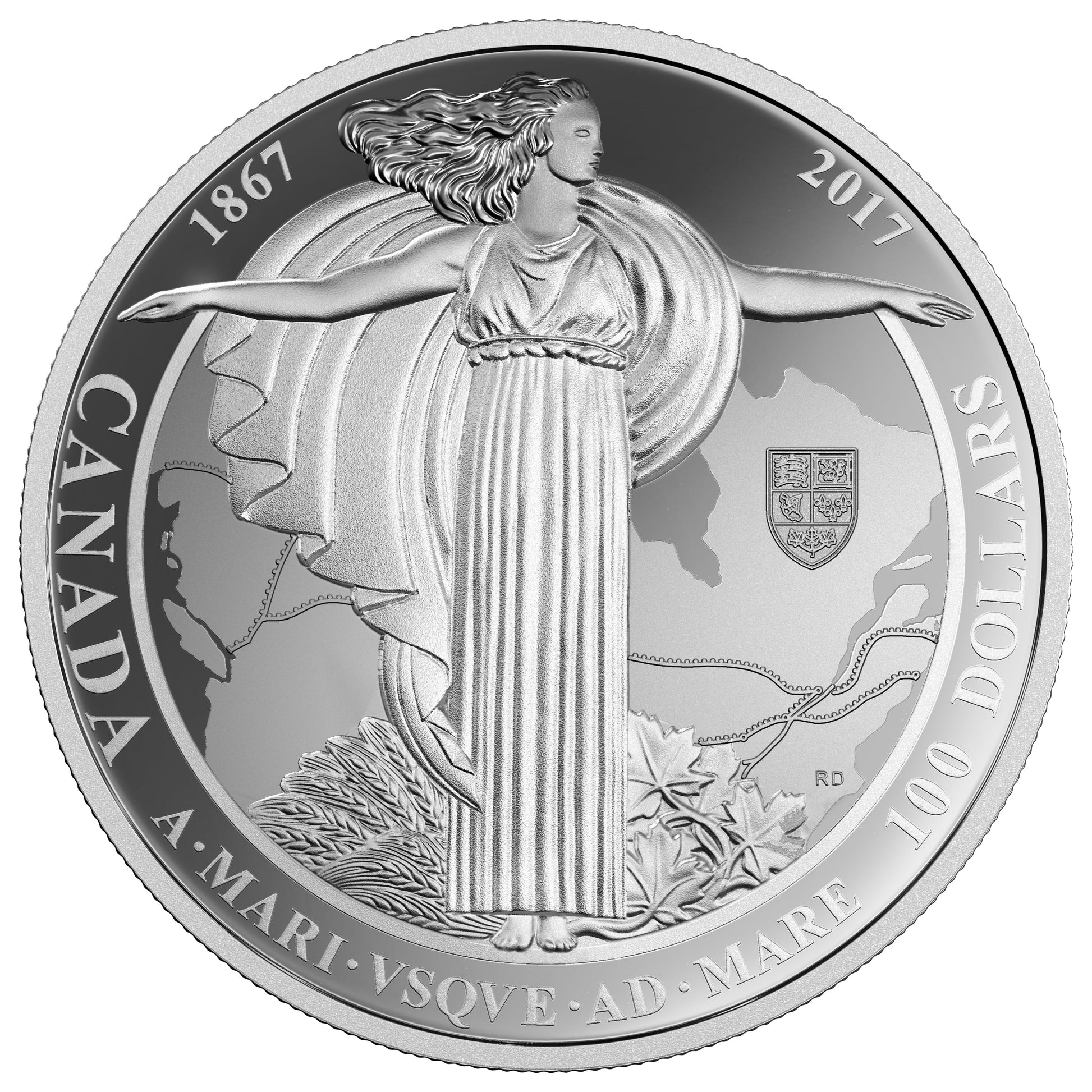 1867 quebec white garden lily coin Diamond Jubilee 1867-1927 Confederation Medal