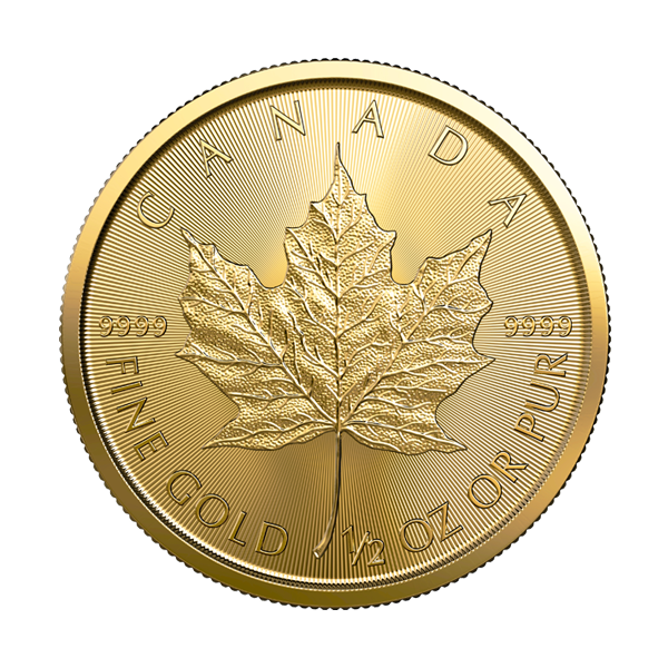 Buy 1/2 Oz 2019 Gold Maple Leaf Coin Royal Canadian Mint Reverse